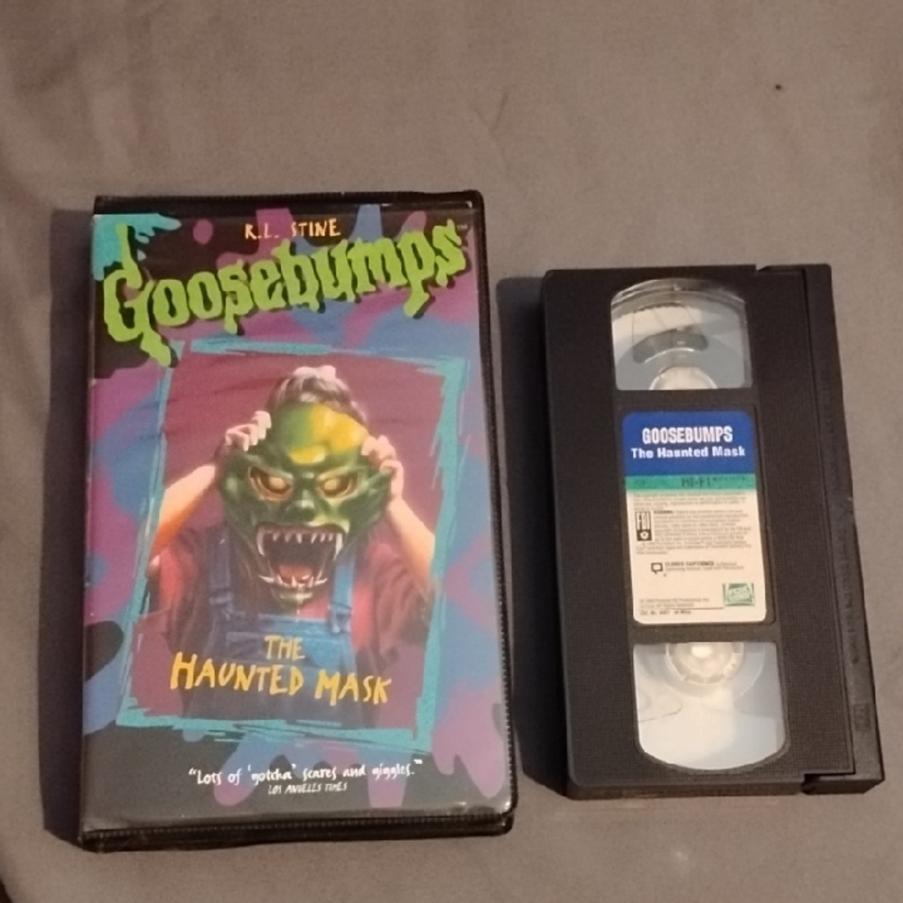 Vintage Goosebumps The Haunted Mask VHS RL Stine YA Horror Movie